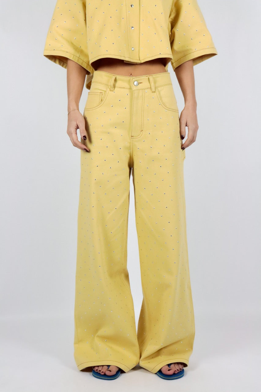 Jeans geel AMANDINE