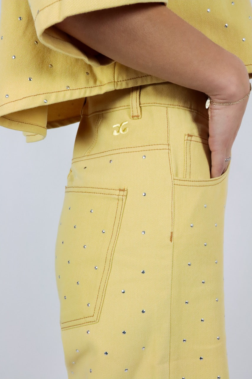 Jeans geel AMANDINE