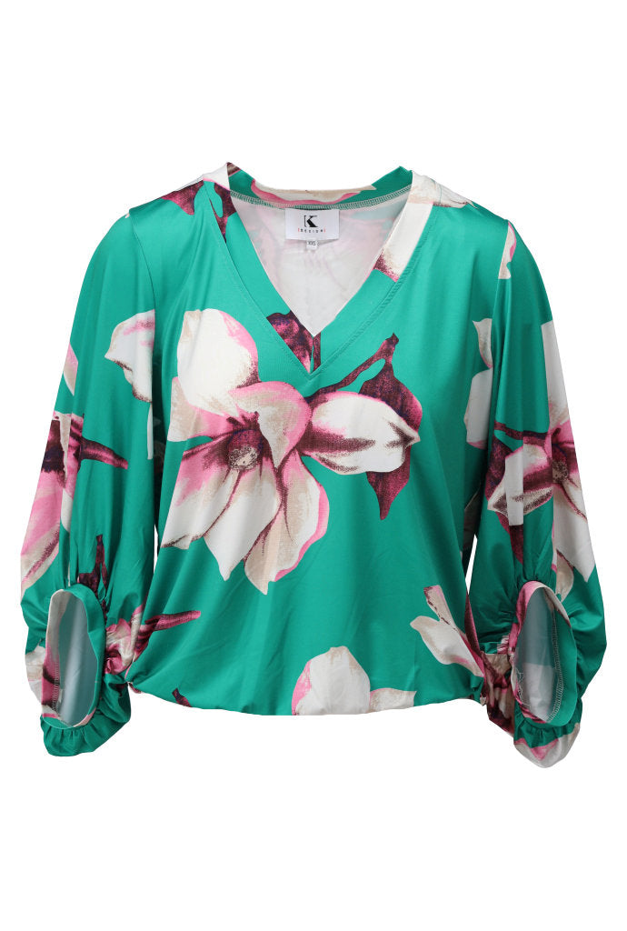 Blouses lange mouw groen K[DESIGN]