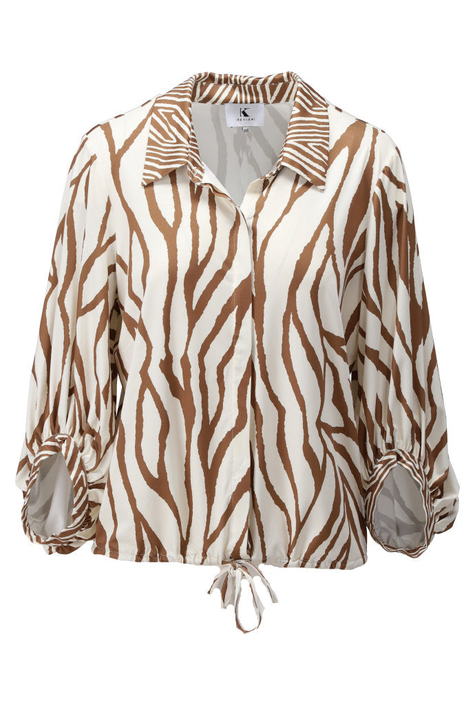 Blouses lange mouw beige K[DESIGN]