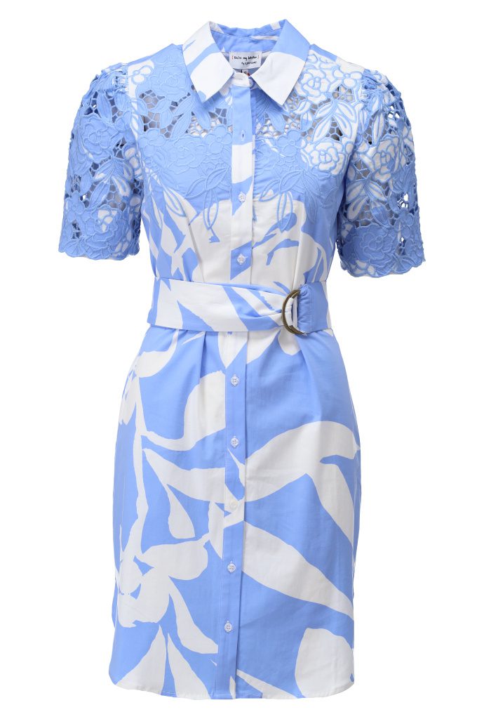 Jurken korte mouw blauw K[DESIGN]