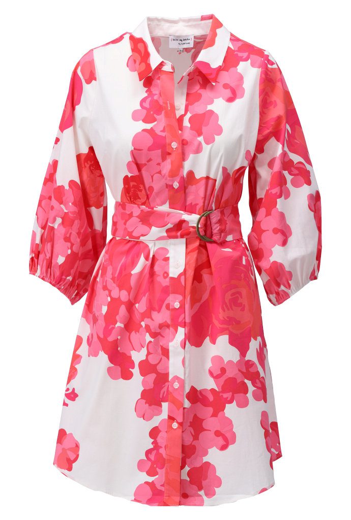 Jurken lange mouw roze K[DESIGN]