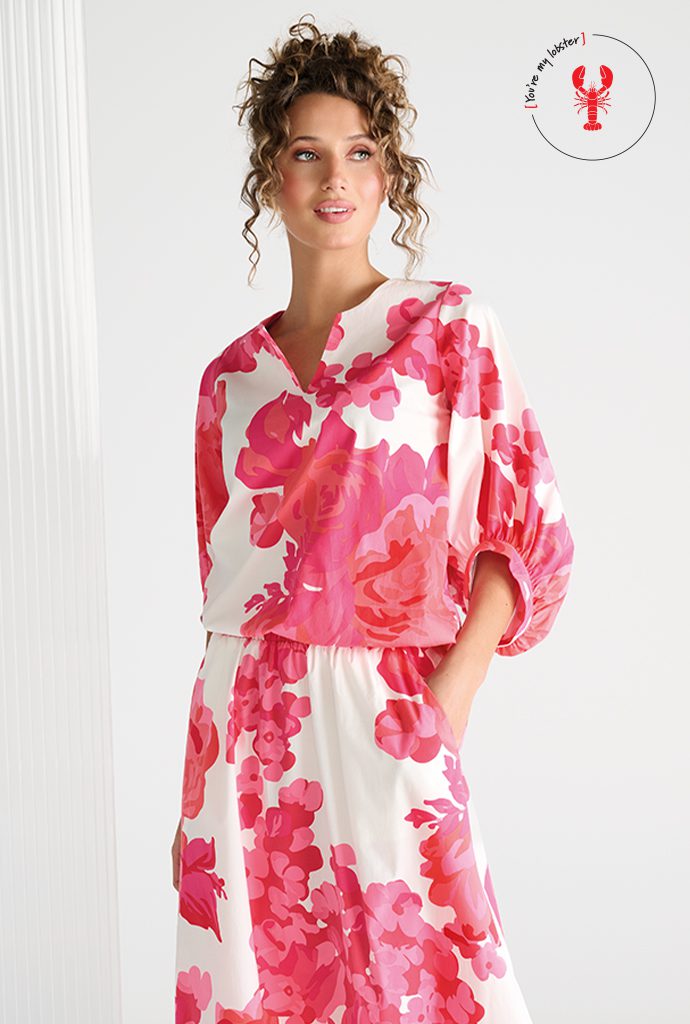 Blouses lange mouw roze K[DESIGN]