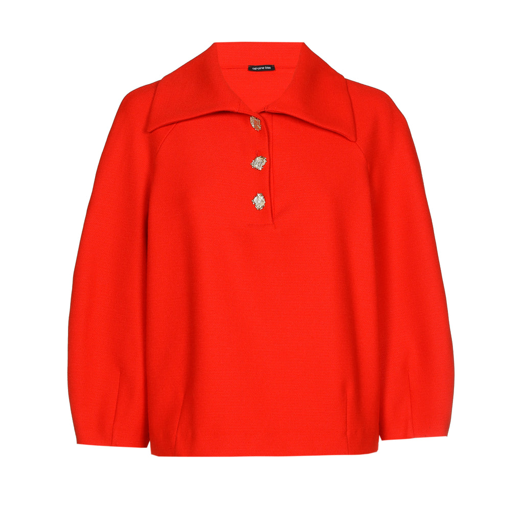 Blouses lange mouw rood Caroline Biss