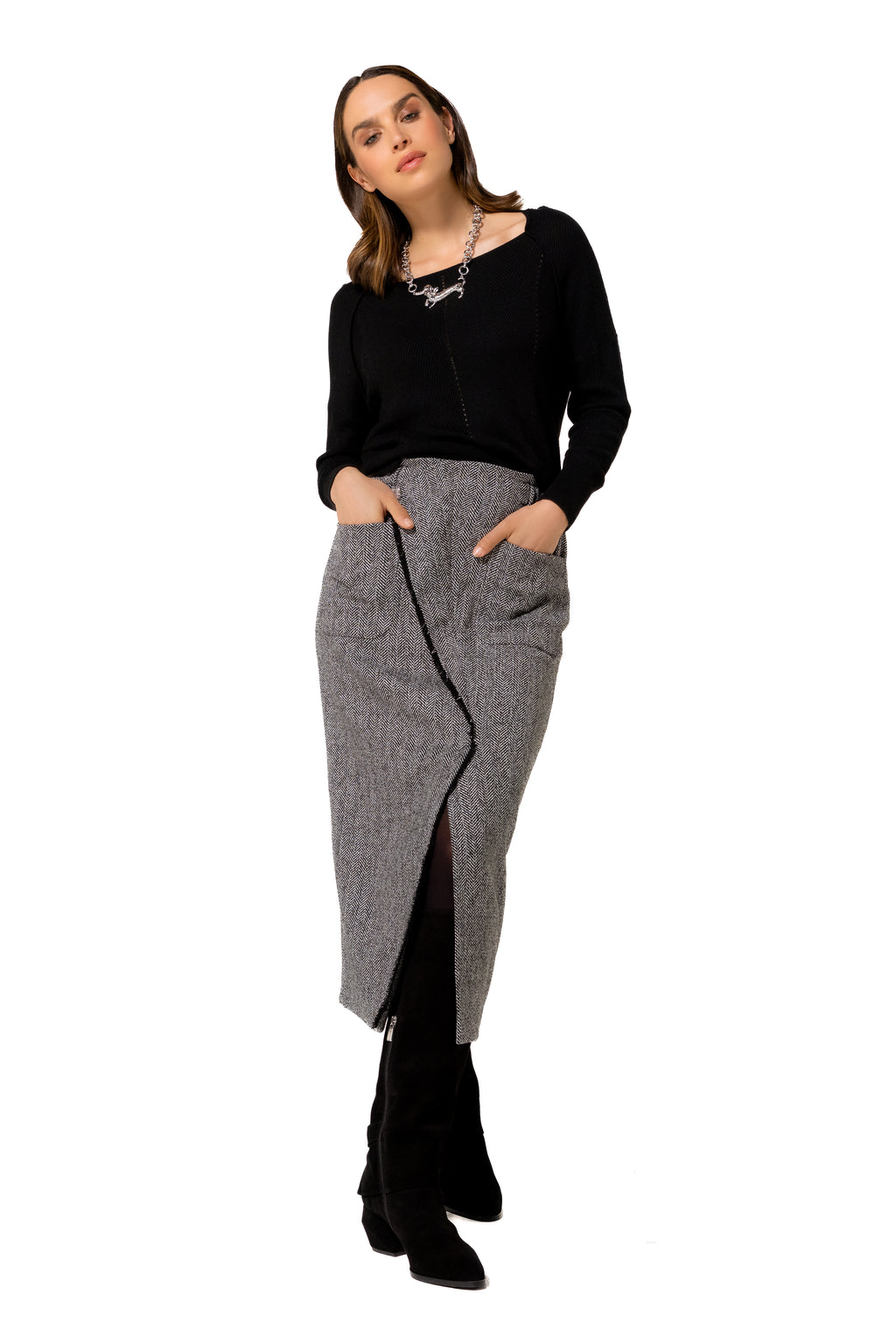 Pulls zwart Caroline Biss