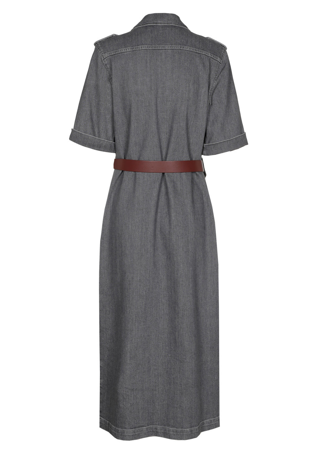 Jurken lange mouw grijs Caroline Biss