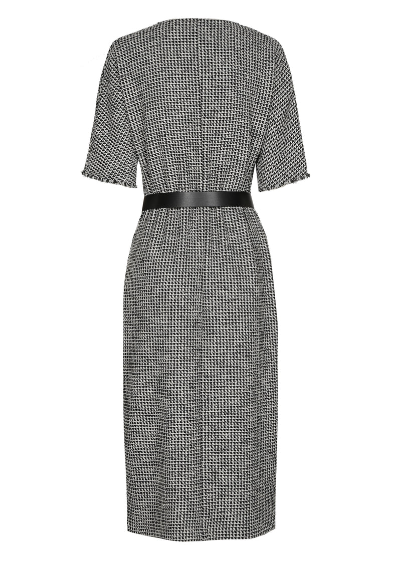 Jurken lange mouw multicolor Caroline Biss