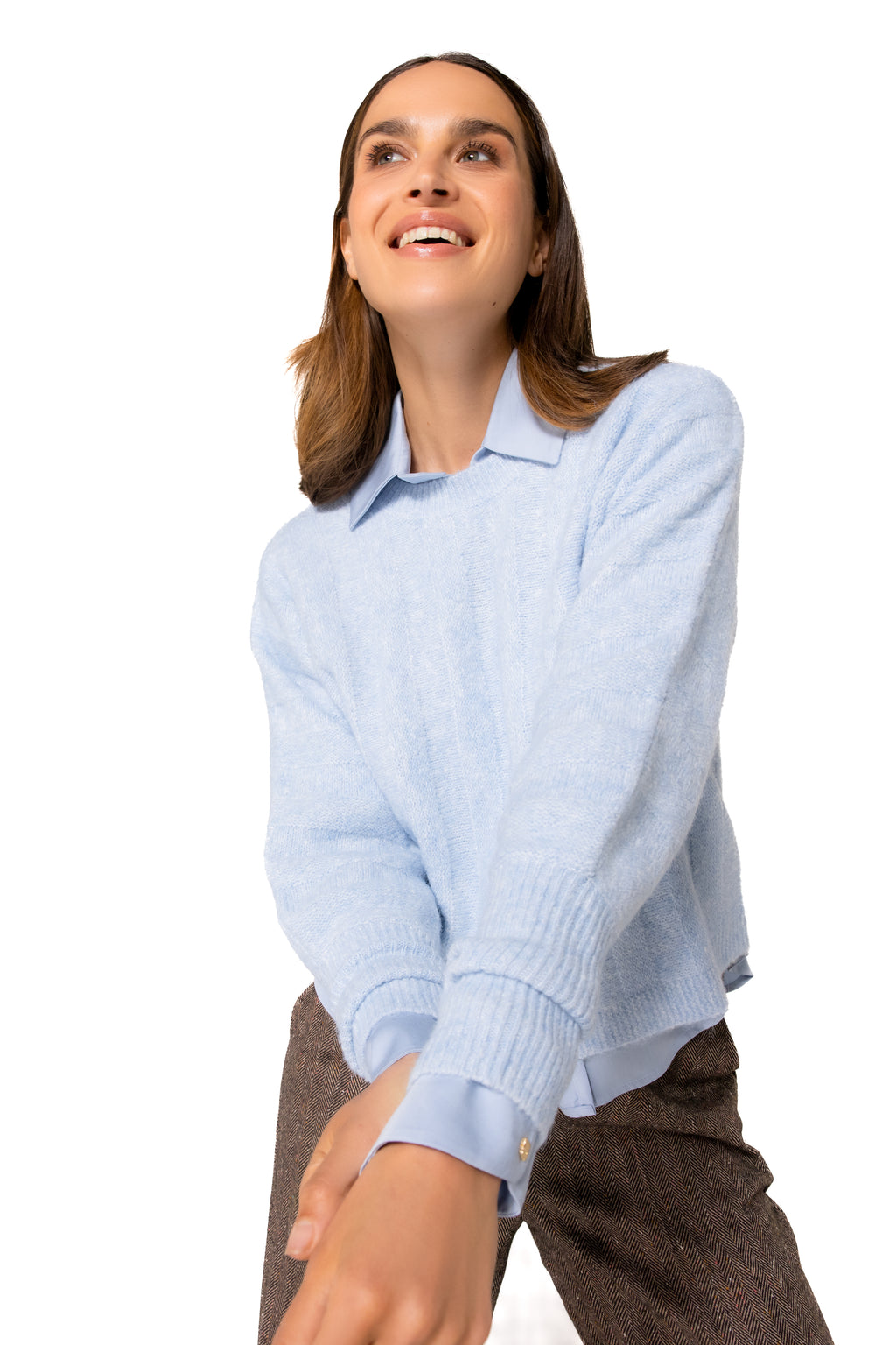 Pulls blauw Caroline Biss