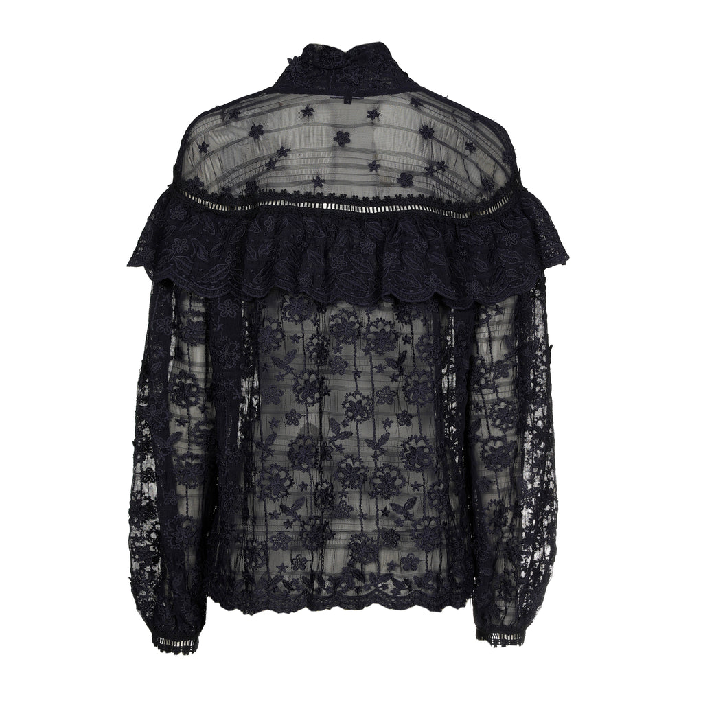 Blouses lange mouw navy Caroline Biss