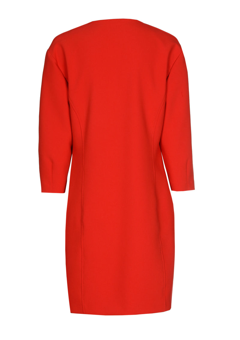 Jurken lange mouw rood Caroline Biss