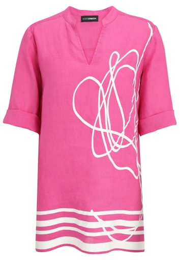 Blouses korte mouw roze Doris Streich