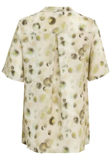 Blouses korte mouw groen Doris Streich