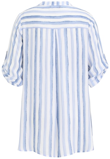Blouses korte mouw blauw Doris Streich