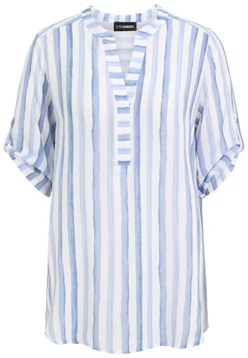 Blouses korte mouw blauw Doris Streich