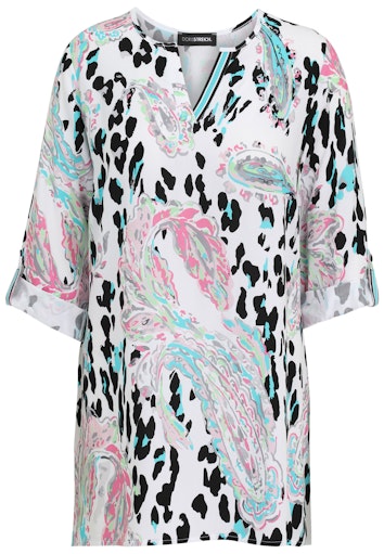 Blouses korte mouw blauw Doris Streich