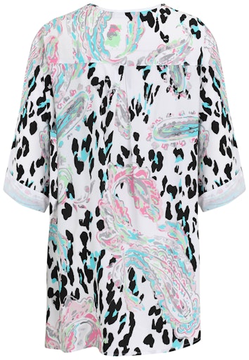 Blouses korte mouw blauw Doris Streich