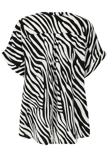 Blouses korte mouw zwart Doris Streich