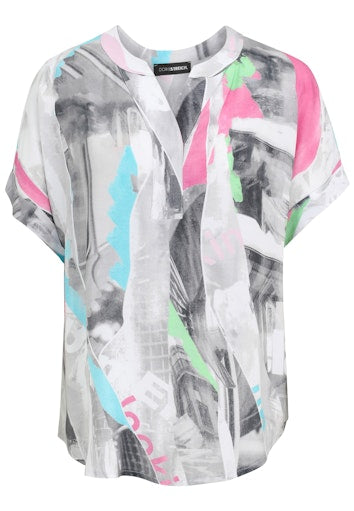 Blouses korte mouw multicolor Doris Streich