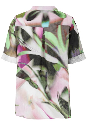Blouses korte mouw groen Doris Streich
