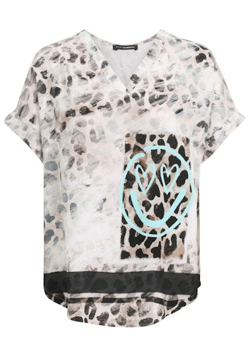 Blouses korte mouw multicolor Doris Streich