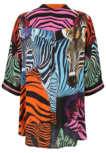 Blouses korte mouw oranje Doris Streich