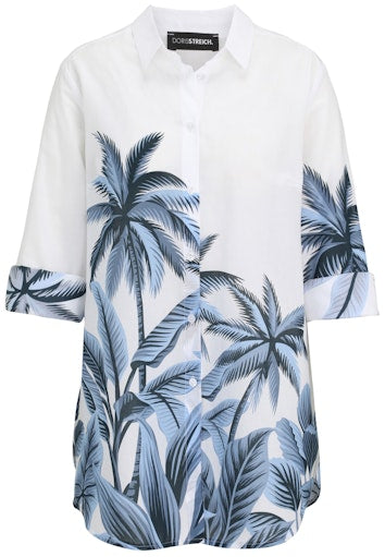 Blouses lange mouw navy Doris Streich