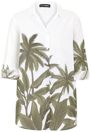 Blouses lange mouw groen Doris Streich