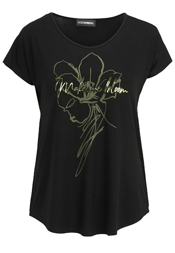 T-shirts korte mouw zwart Doris Streich