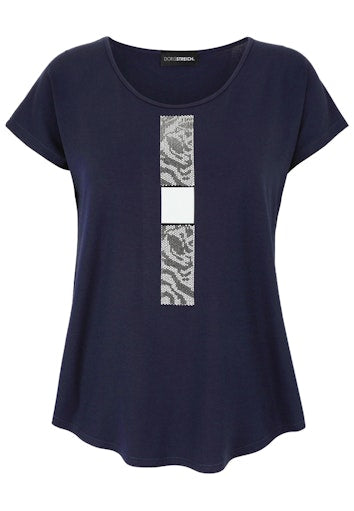 T-shirts korte mouw navy Doris Streich