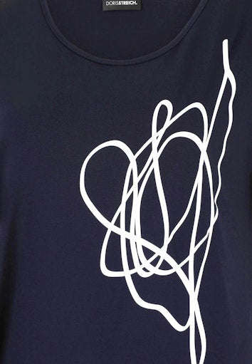 T-shirts korte mouw navy Doris Streich
