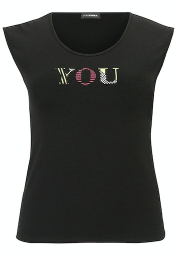 T-shirts korte mouw zwart Doris Streich
