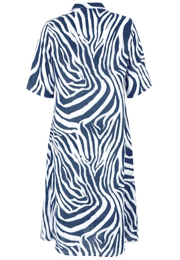 Jurken lange mouw navy Doris Streich