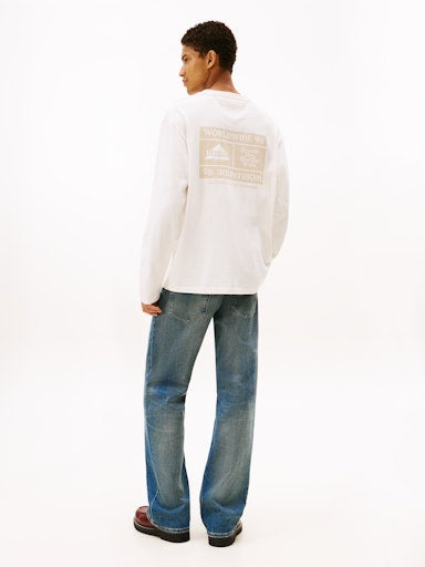 T-shirts lange mouw wit Tommy Jeans