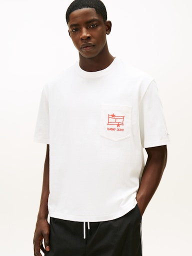T-shirts korte mouw beige Tommy Jeans