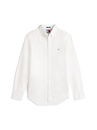 Hemden lange mouw beige Tommy Jeans
