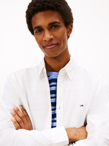 Hemden lange mouw beige Tommy Jeans