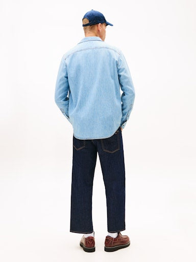 Hemden lange mouw blauw Tommy Jeans