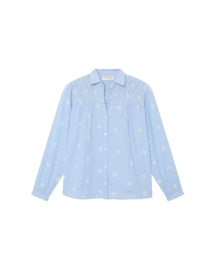 Blouses lange mouw blauw MAISON HOTEL
