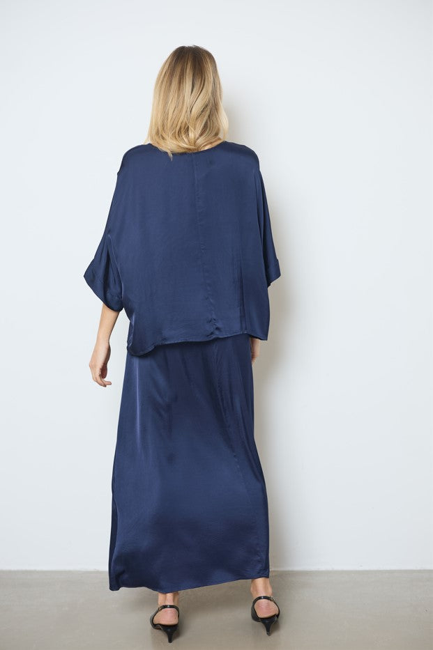 Blouses korte mouw navy LOVE AT ME