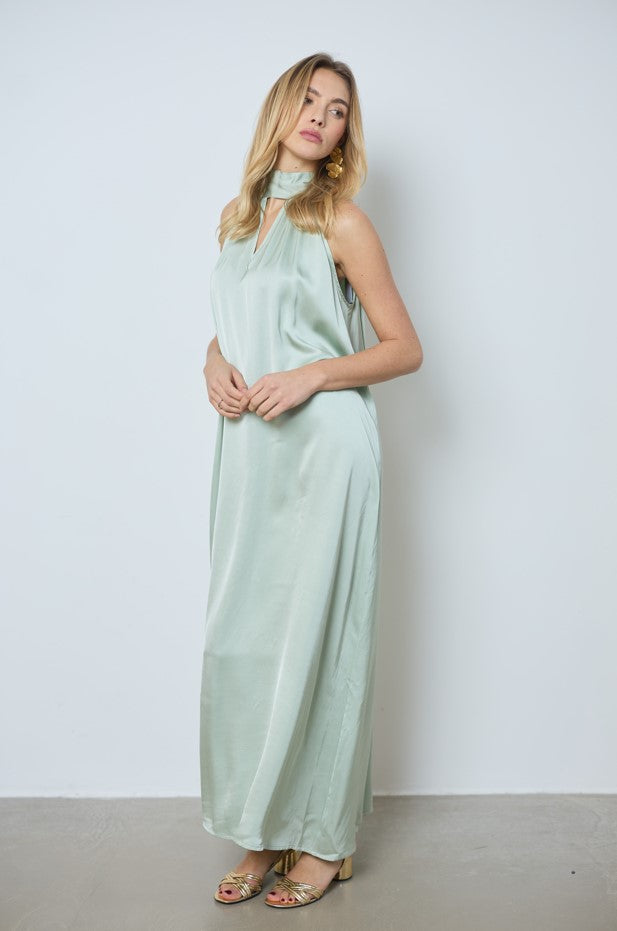 Jurken zonder mouw groen LOVE AT ME