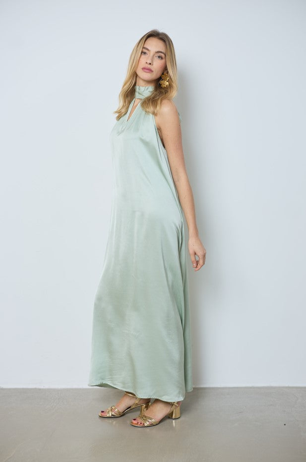 Jurken zonder mouw groen LOVE AT ME