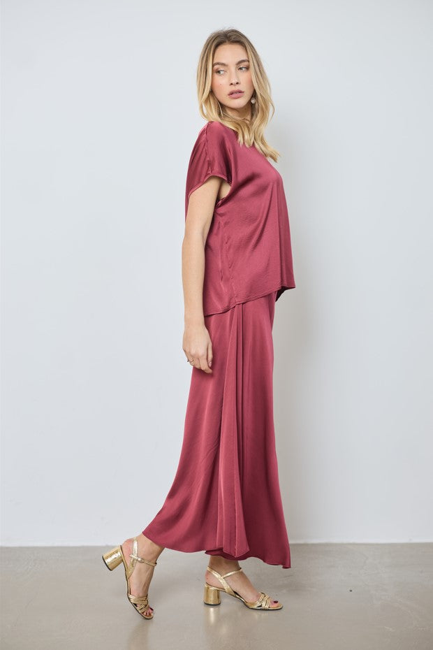 Blouses korte mouw roze LOVE AT ME