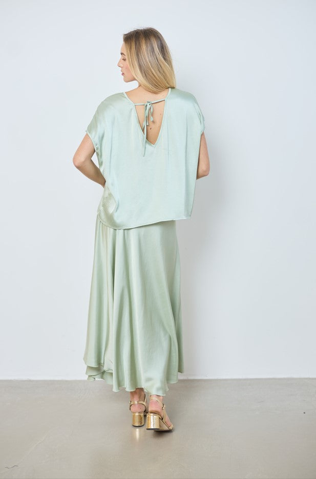 Blouses korte mouw groen LOVE AT ME
