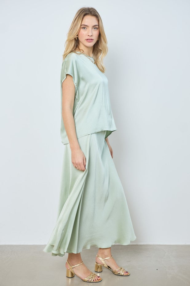 Blouses korte mouw groen LOVE AT ME