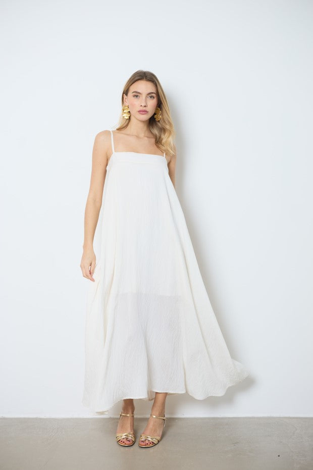 Jurken zonder mouw wit LOVE AT ME