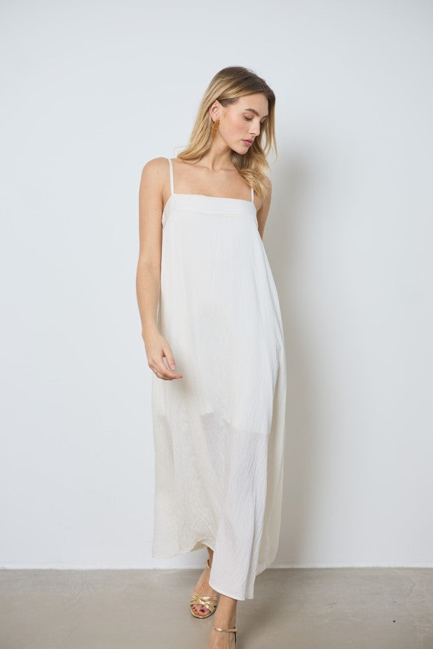 Jurken zonder mouw wit LOVE AT ME