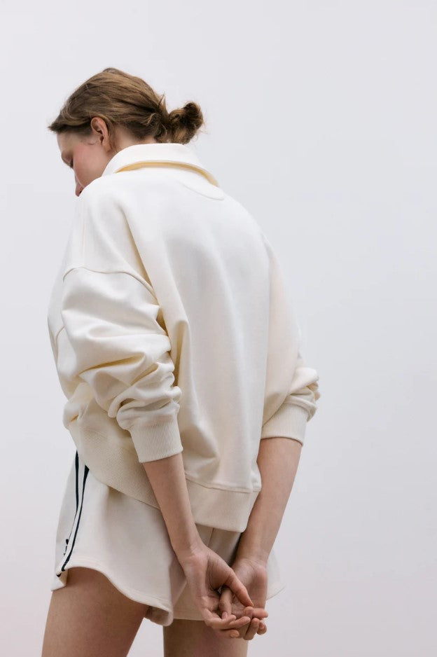 Polo's korte mouw beige The New Society