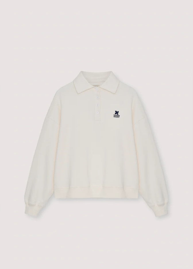 Polo's korte mouw beige The New Society