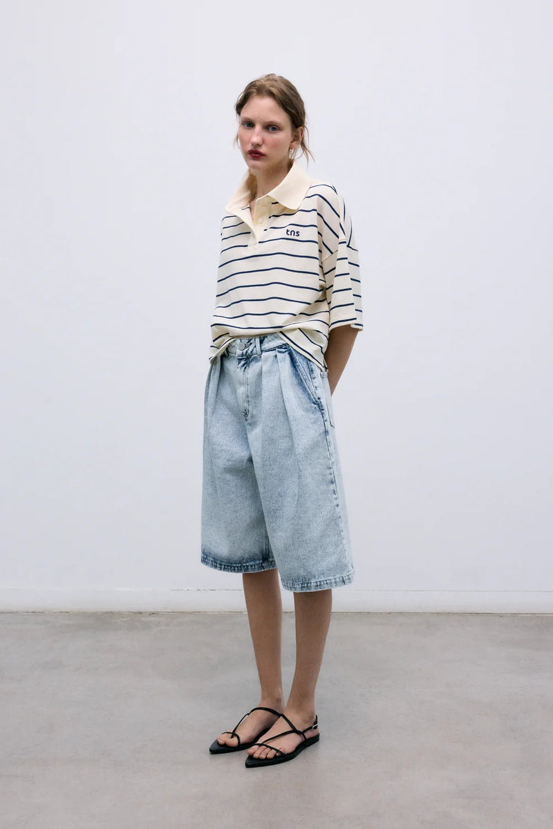 Shorten blauw The New Society