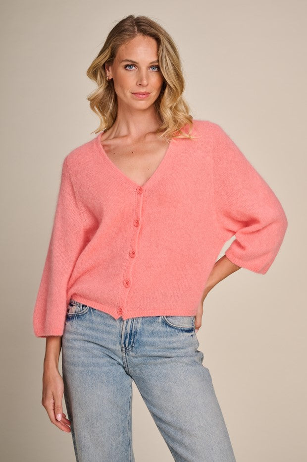 Cardigans roze Due Amanti